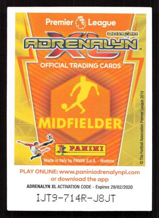 Panini Premier League 2019/20 / XL Adrenalyn - West Ham - Felipe Anderson