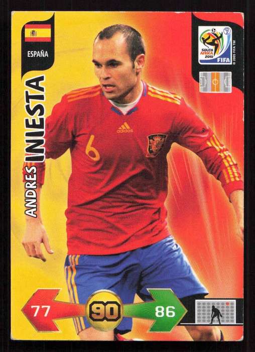 Panini FIFA World Cup 2010 / XL Adrenalyn - Espana - Andres Iniesta