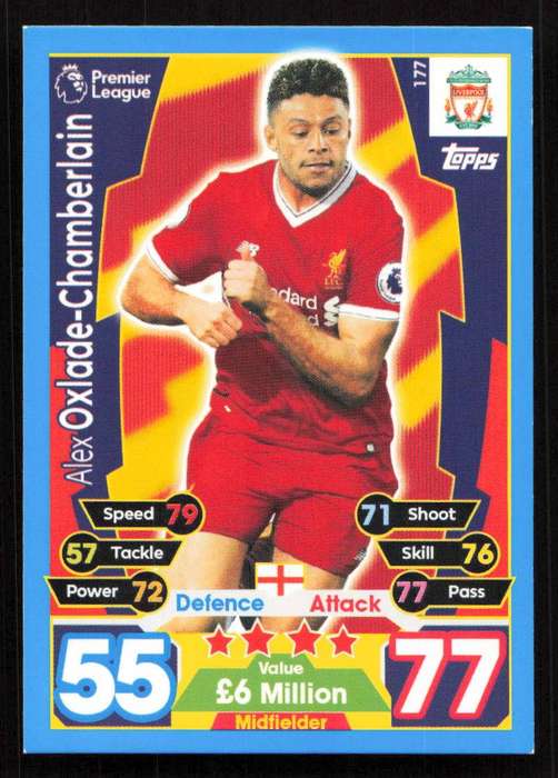Topps Match Attax Premier League 2017/18 - Liverpool - Adam Lallana