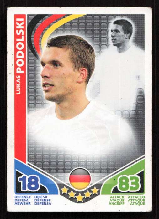 Topps Match Attax South Africa World Cup 2010 - Deutschland - Lukas Podolski