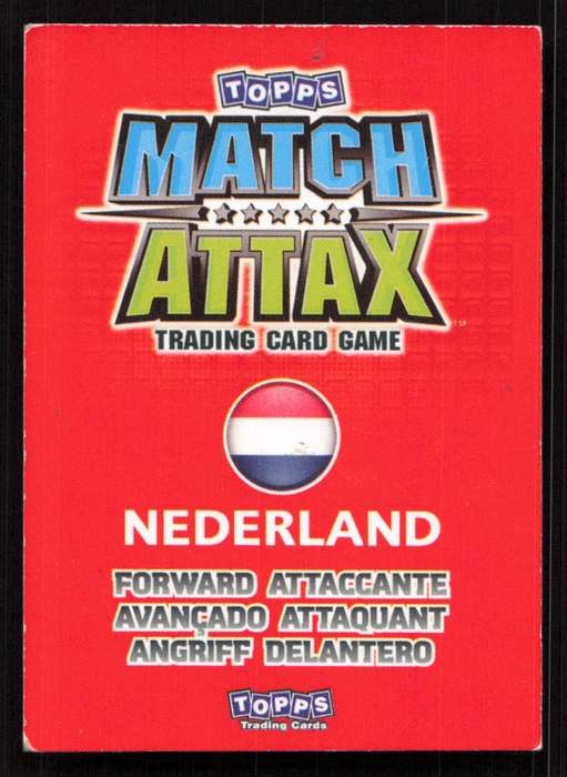 Topps Match Attax South Africa World Cup 2010 - Nederland - Robin Van Persie