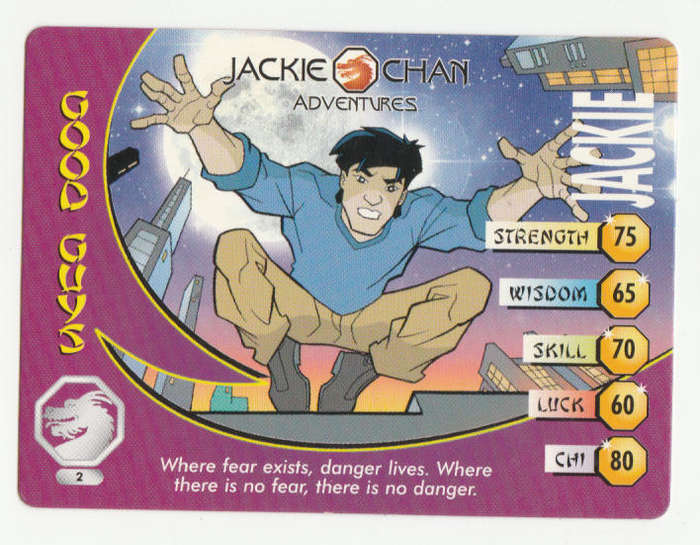 Jackie Chan Adventures - Jackie Card 2 Jackie - Regular Card
