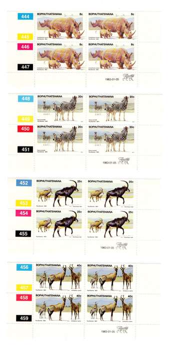 Bophuthatswana 1983/01/05 Pilanesburg Game Reserve Control Block Set