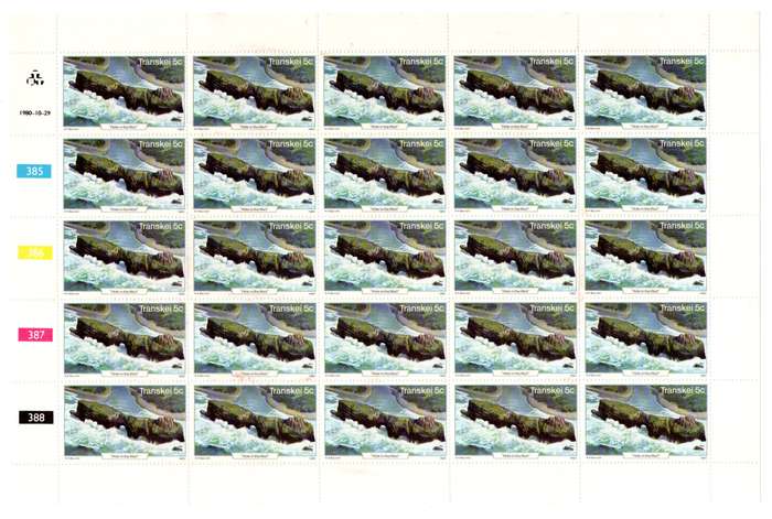 Transkei 1980/10/29 Wild Coast Control Block Sheet Set