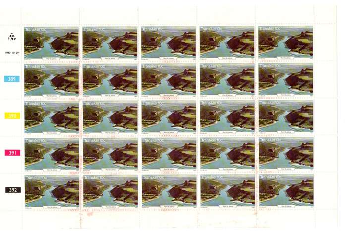 Transkei 1980/10/29 Wild Coast Control Block Sheet Set