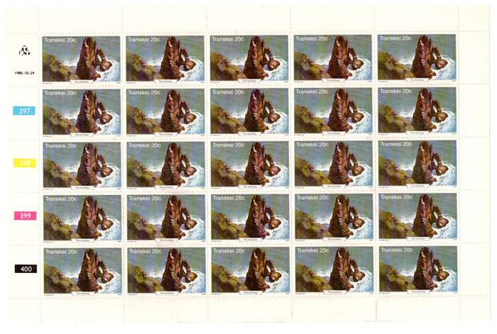 Transkei 1980/10/29 Wild Coast Control Block Sheet Set