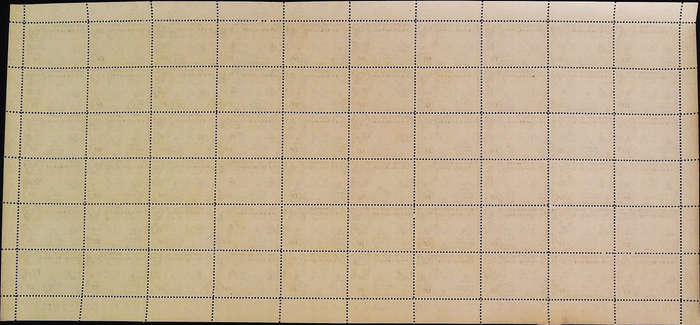 Nyasaland Protectorate 1953 - 54 QEII SG180 6d black and violet *Complete Sheet No 0430 - 0434 SET