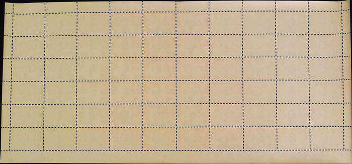 Nyasaland Protectorate 1953 - 54 QEII SG176 2d black and yellow-orange *Complete Sheet No 0493 -0497