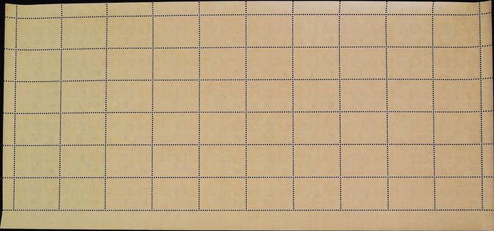 Nyasaland Protectorate 1953 - 54 QEII SG176 2d black and yellow-orange *Complete Sheet No 0493 -0497