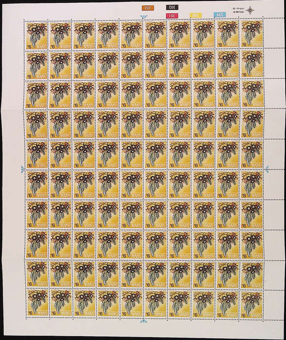 South-West Africa 1979/01/25 Succulents 2nd Definitive issue 9c Complete Sheet of 100
