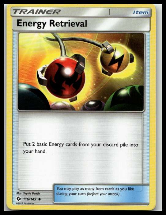 2017 Pokemon SM01 SM Base Set #116/149 Energy Retrieval