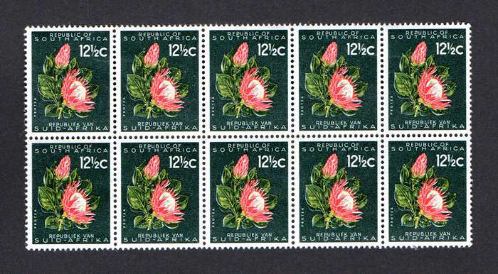 RSA 1961/05/31 Definitive Issue 12½c  Protea Flowers