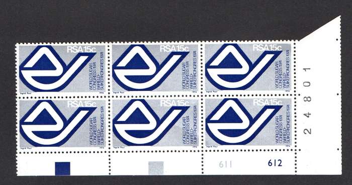 RSA 1974/06/13 15th World Sugar Congress Durban Control Blocks