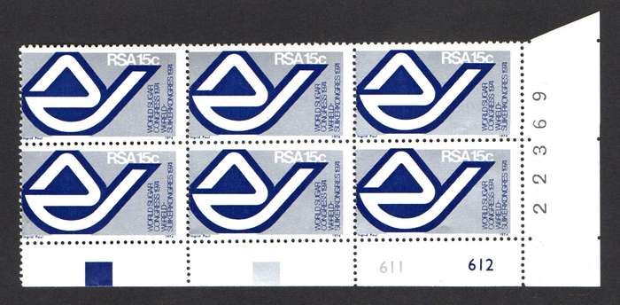 RSA 1974/06/13 15th World Sugar Congress Durban Control Blocks
