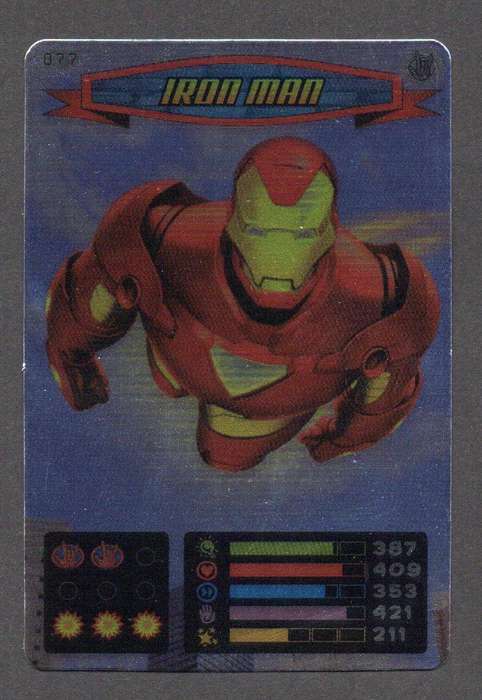 2008 Marvel Spider-Man Heroes & Villains - 077 Iron Man (Foil)