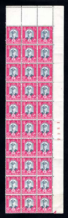 RSA 1947/02/17 Royal Visit 1d King George VI Wmk MSH