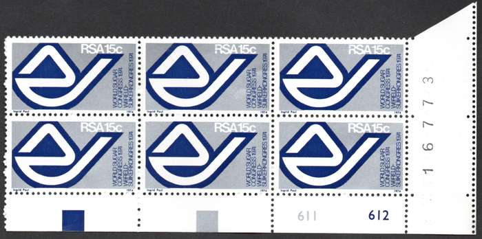 RSA 1974/06/13 15th World Sugar Congress Durban Control Blocks
