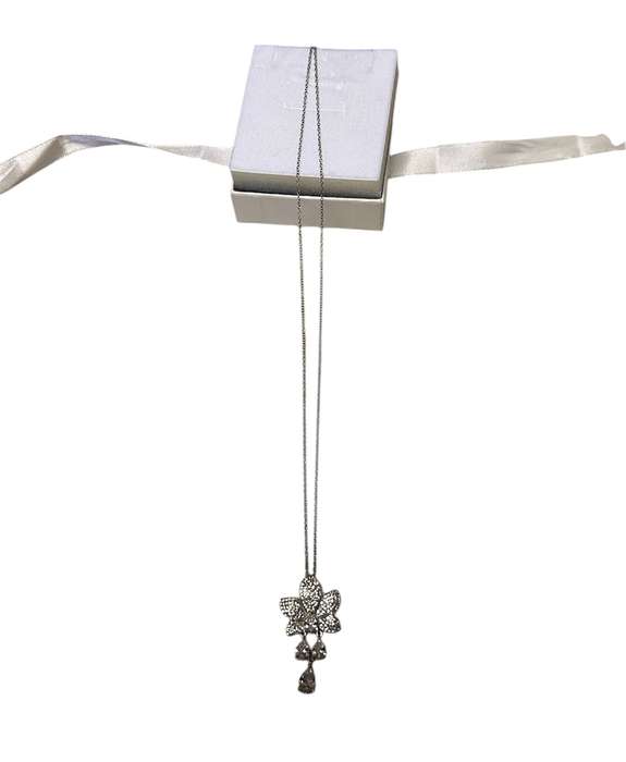 STERLING SILVER CHAIN & PENDANT - 925 SILVER - CHAIN 25CM LONG
