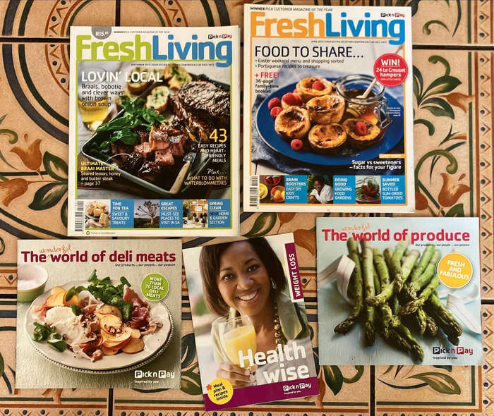 Pick and Pay Fresh Living Magazines Cookbooks Lot ~ Lots of Recipes.