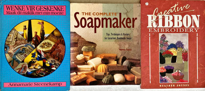 Crafts & Hobbies Books Lot ~ Soap Making ~ Ribbon Embroidery ~ Wenke Vir Geskenke