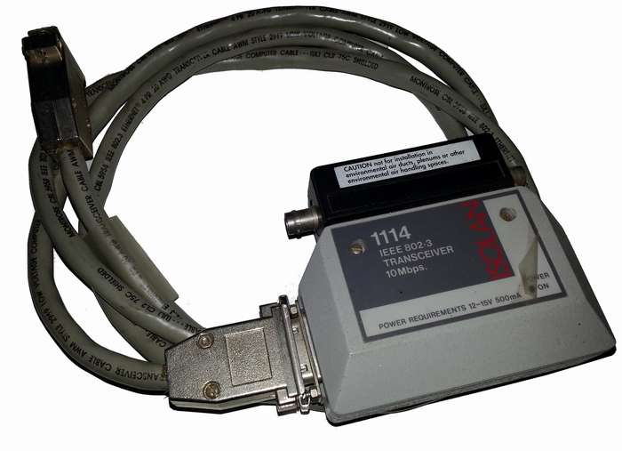 114 IEEE 802.3 Transceiver with cable 10 Mbps