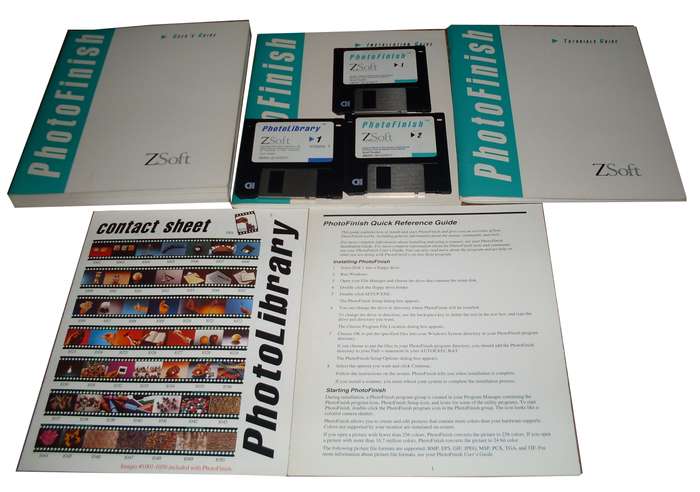 Zsoft Photofinish 2 boxed 3.5 inch Disks for Windows 3.0 (1992)