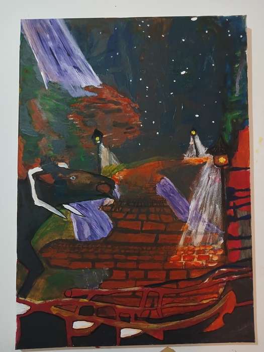 Rhodes ahead painting