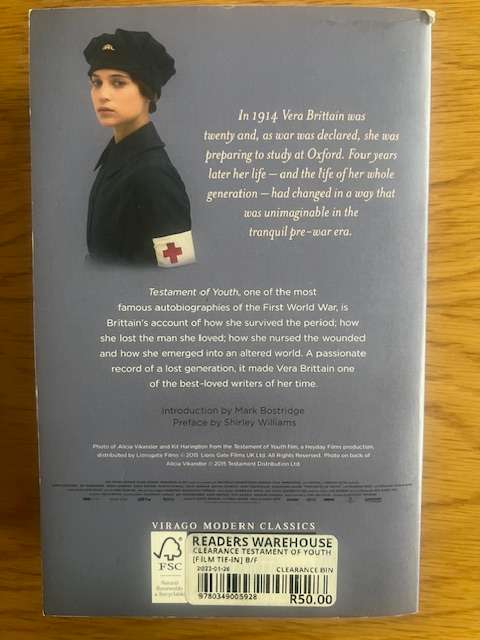 Book: Vera Brittain. Testament of Youth