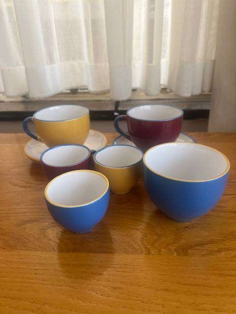 Colourful Symphony Gelato cups and saucers.