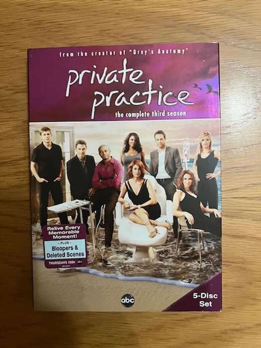 DVD TV Shows: Private Practice. Seasons 1-3