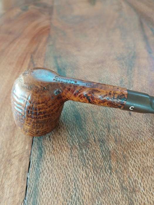 COMOY'S SANDBLAST SADDLE BILLIARD SHAPE PIPE 182 ESTATE PIPE W/3 PIECE "C" TRUE VINTAGE!!!! 1950s