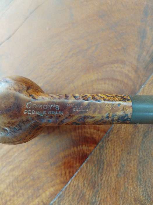COMOY'S SANDBLAST SADDLE BILLIARD SHAPE PIPE 182 ESTATE PIPE W/3 PIECE "C" TRUE VINTAGE!!!! 1950s