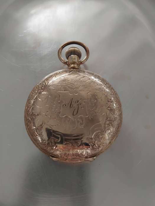 Elgin 1896 Antique Brass Pocket Watch