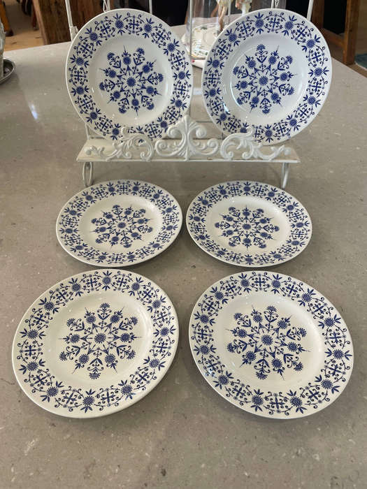 Vintage Valencia Designed by Jessie Tait Midwinter Set of 6 Side Plates!