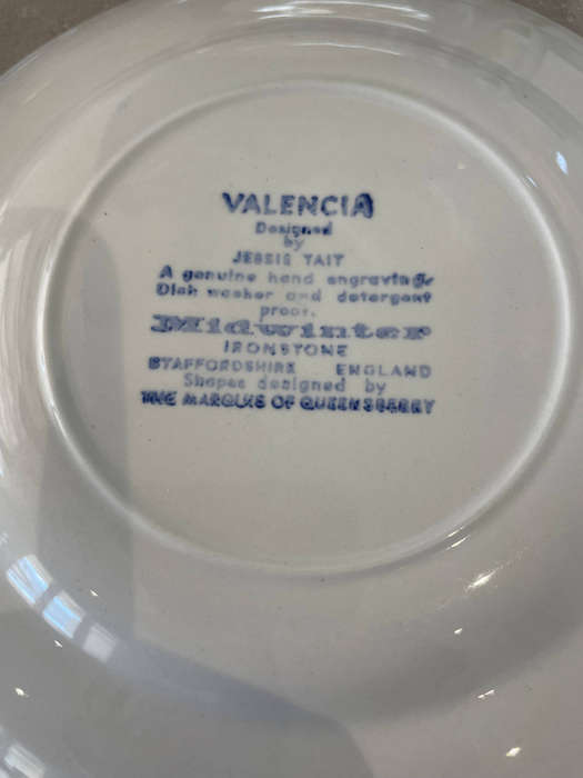 Vintage Valencia Designed by Jessie Tait Midwinter Set of 6 Side Plates!