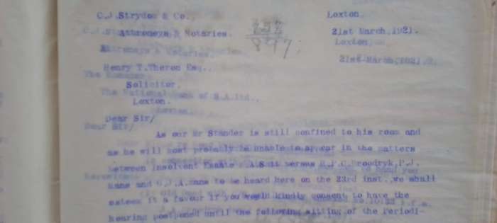 LETTER BOOKS, 1919, 1931, 1932. Karoo history - Final letter book listing. VIEW DESCRIPTION.