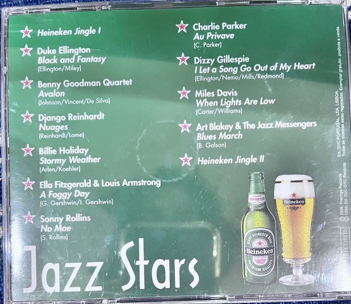 Jazz Stars promo CD Heineken CD-1053