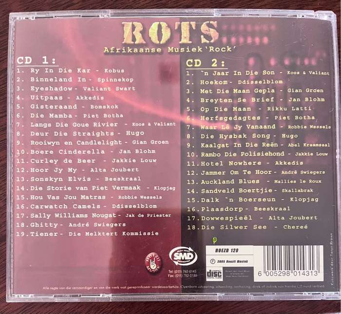 Rots Afrikaanse Musiek Rock double CD (HOEZD 120)