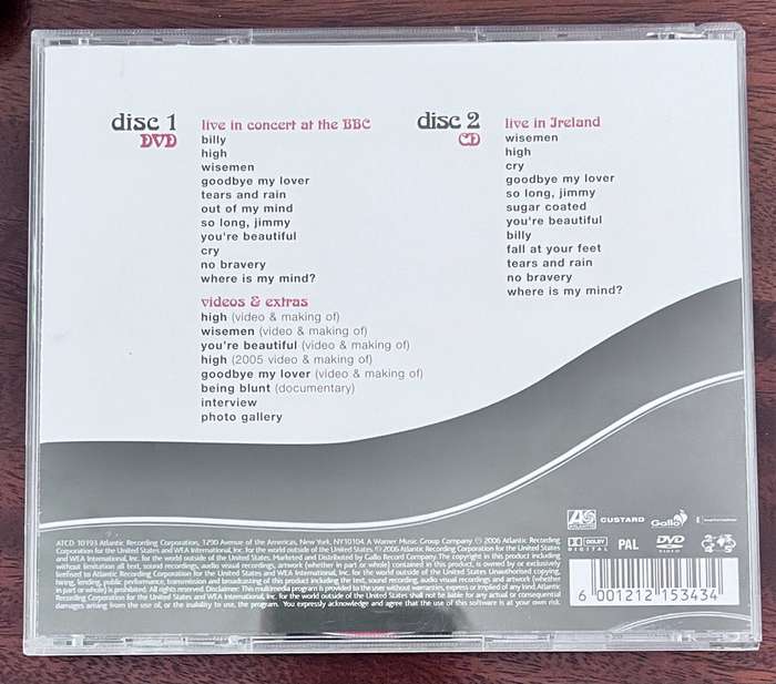 James Blunt - Chasing Time: The Bedlam Sessions (ATCD 10193) - DVD and CD