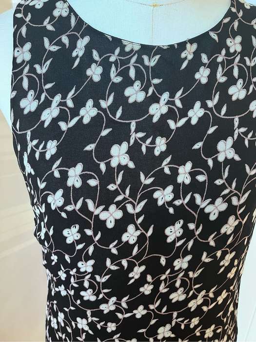 Black chiffon short dress (m)