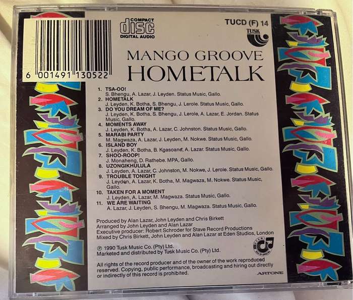 Mango Groove - Hometalk (1990) TUCD (F) 14