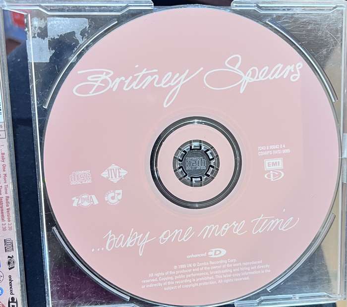 Britney Spears  baby one more time (CD single) CDHIPS(WS)9085