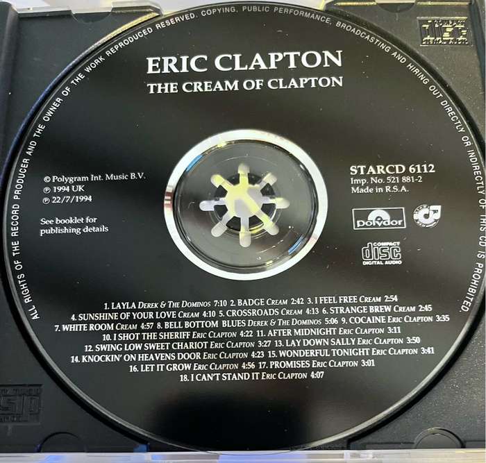 The Cream of Eric Clapton STARCD6112