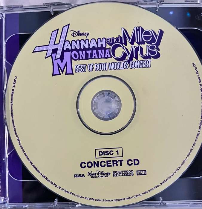 Hannah Montana - Best of both worlds concert (CD and bonus dvd) made in RSA