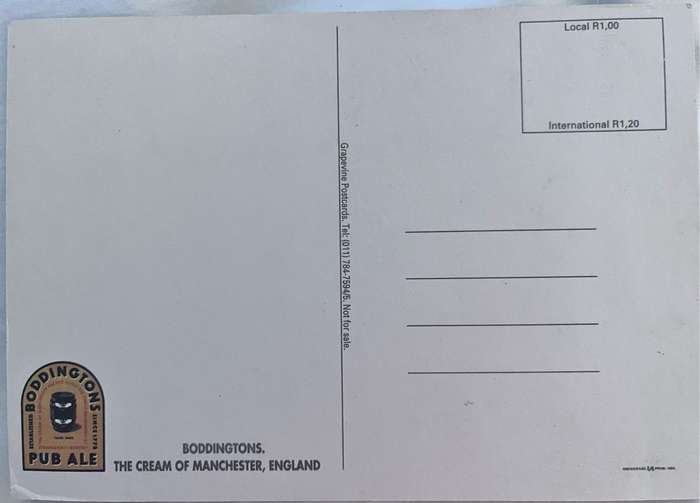 Boddingtons beer picture postcard