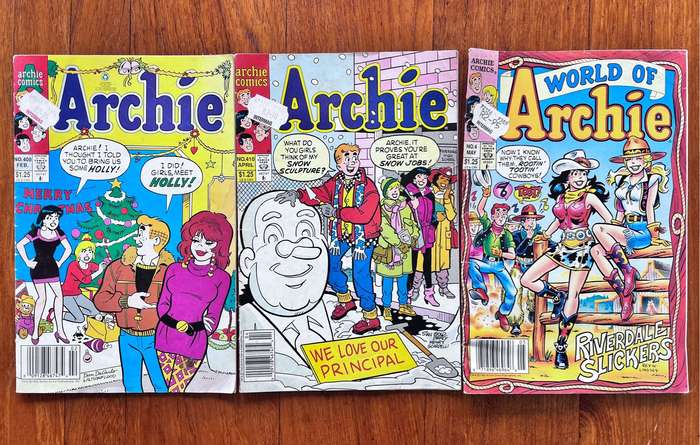 3 vintage Archie comics (1993)