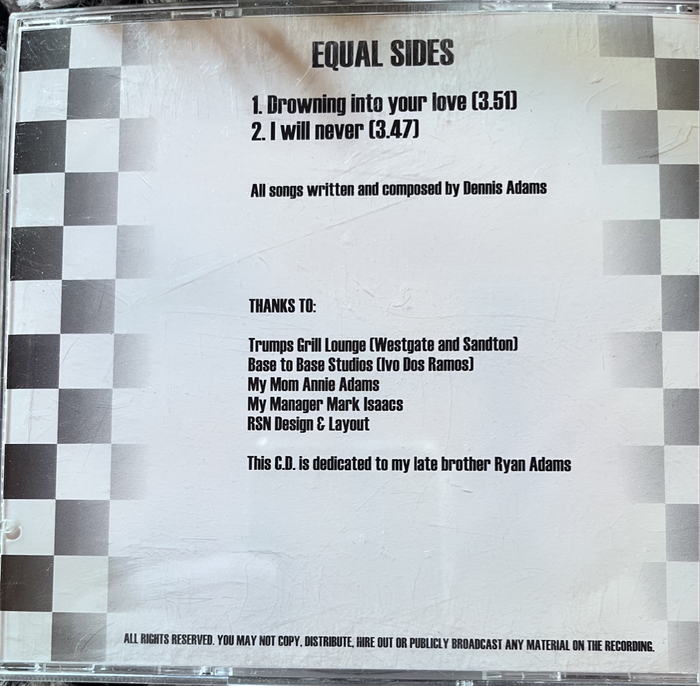 Dennis Adams - Equal Sides DA001