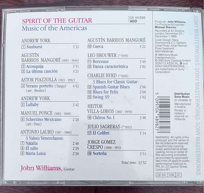 John Williams - Spirit of the Guitar SK44898