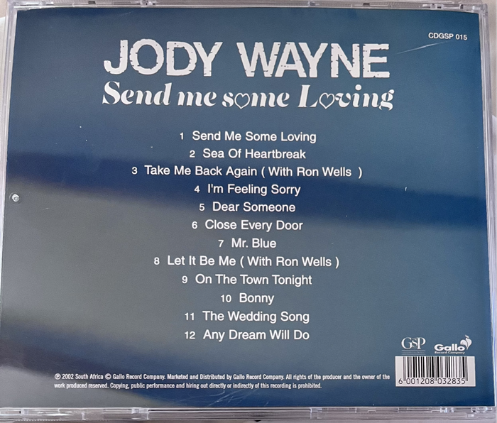 (CD) Jody Wayne - Send me some loving CDGSP015