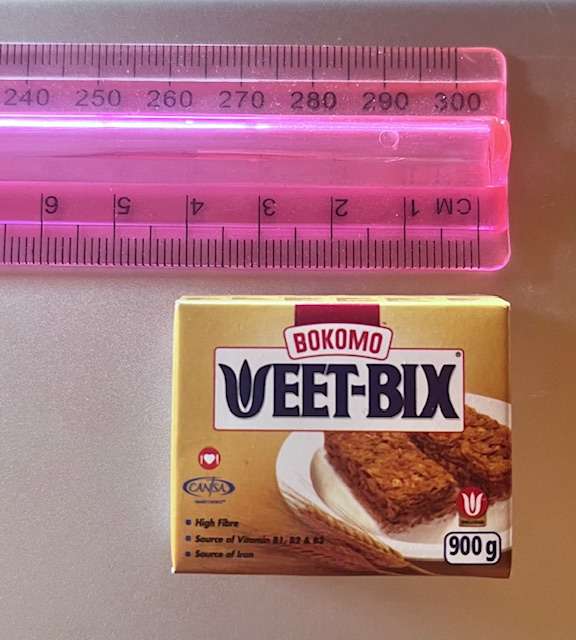 older larger Checkers mini - Weetbix